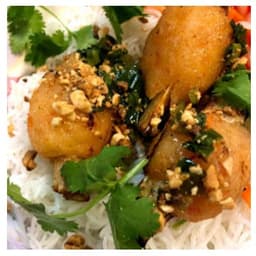 34.Rice Stick Noodle With shrimp wrap around Sugar Cane