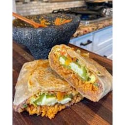 Relleno and Beans Burrito