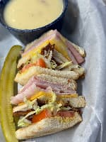 Half Sandwich and Salad