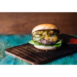 Green Chile Cheese Burger
